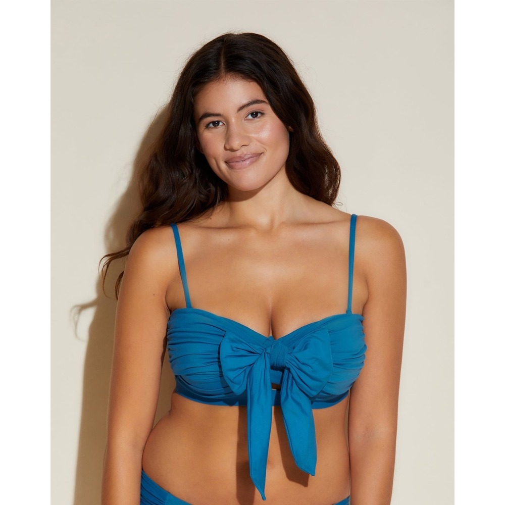 Cosabella Vita Marina Curvy Convertible Bandeau Bikini Top Malawi M NWT